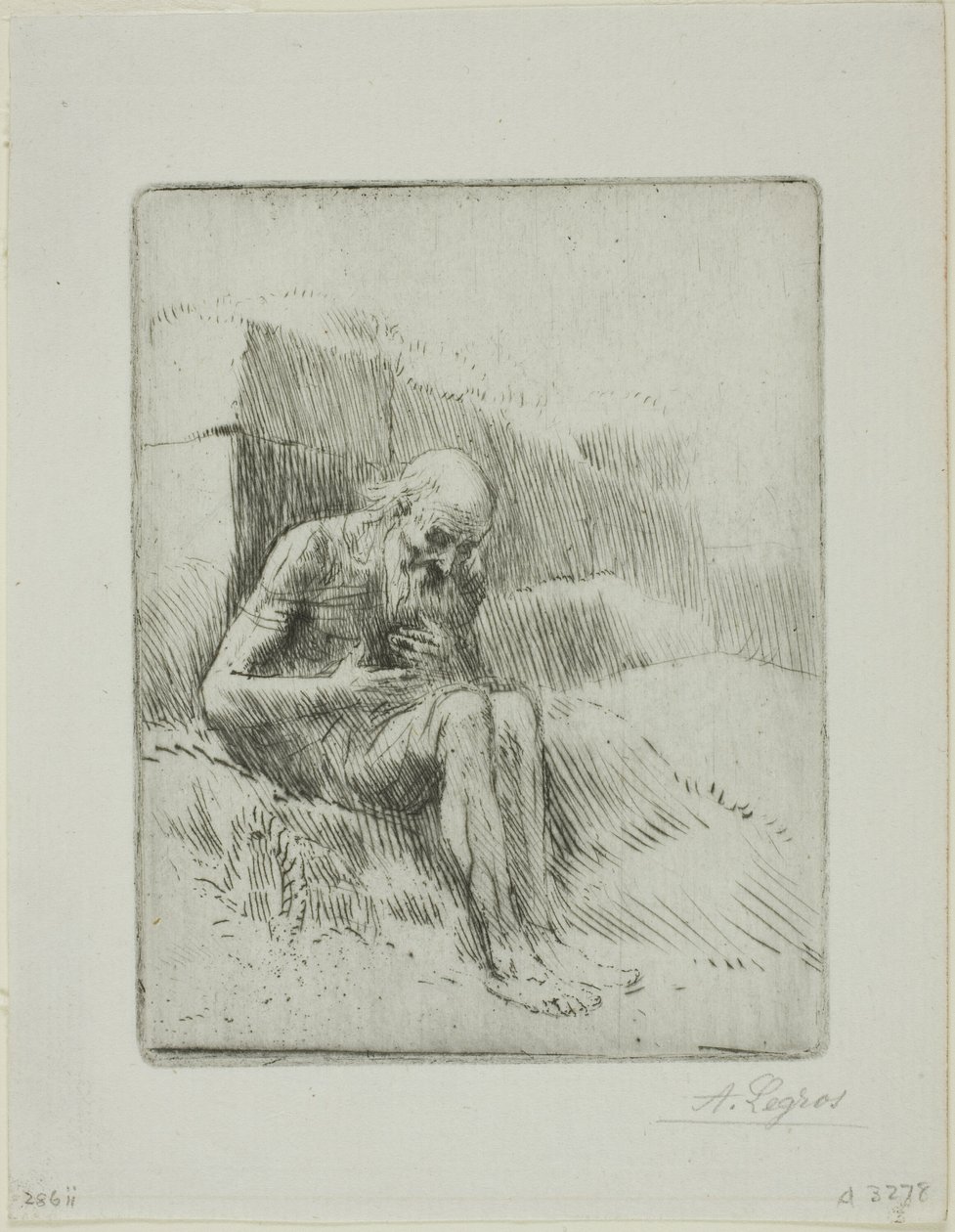 Práce, druhý talíř od Alphonse Legros