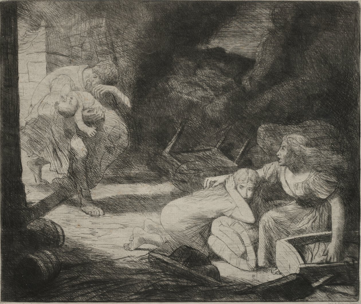 Oheň od Alphonse Legros