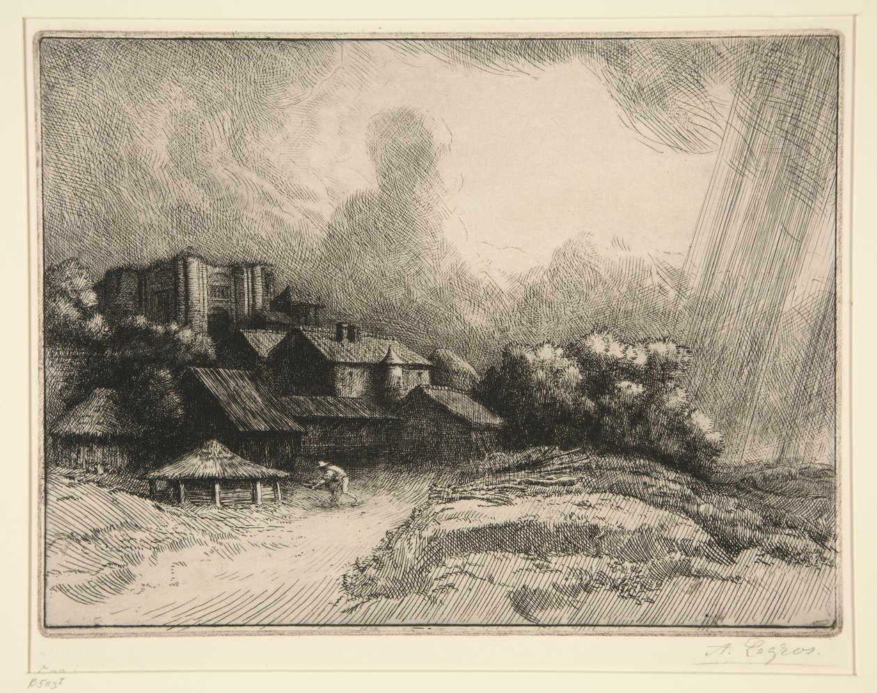 Farma u opatství od Alphonse Legros