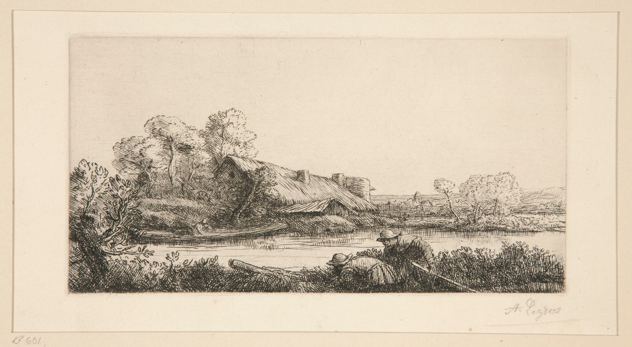 Farma na řece: Večerní efekt od Alphonse Legros