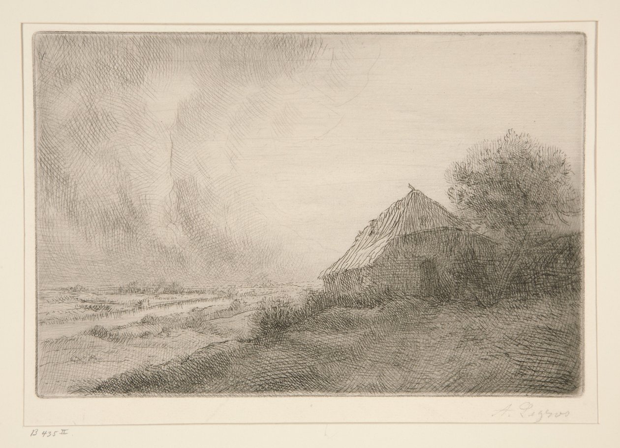 Chalupa na kopci od Alphonse Legros