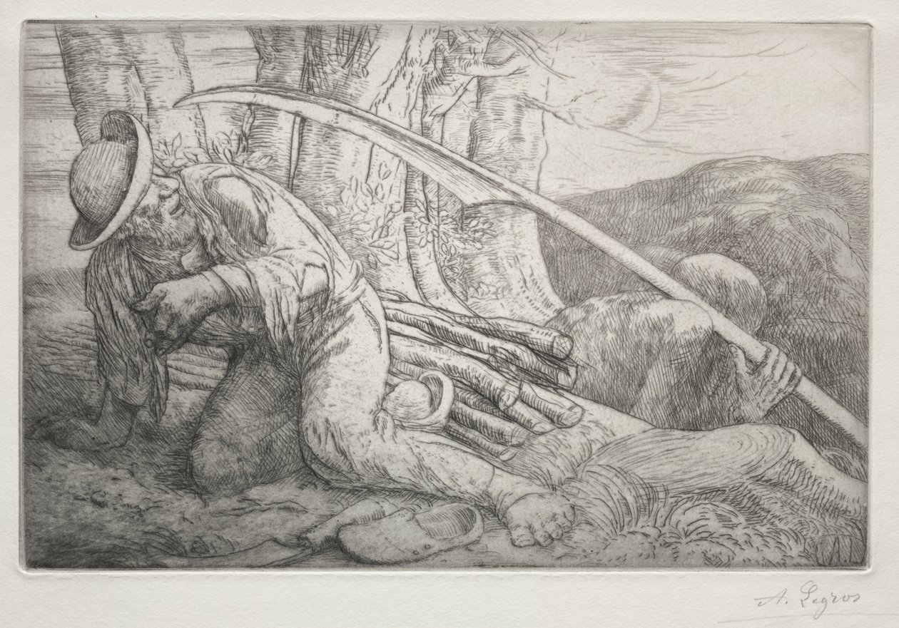 Smrt a dřevorubec (5. deska) od Alphonse Legros