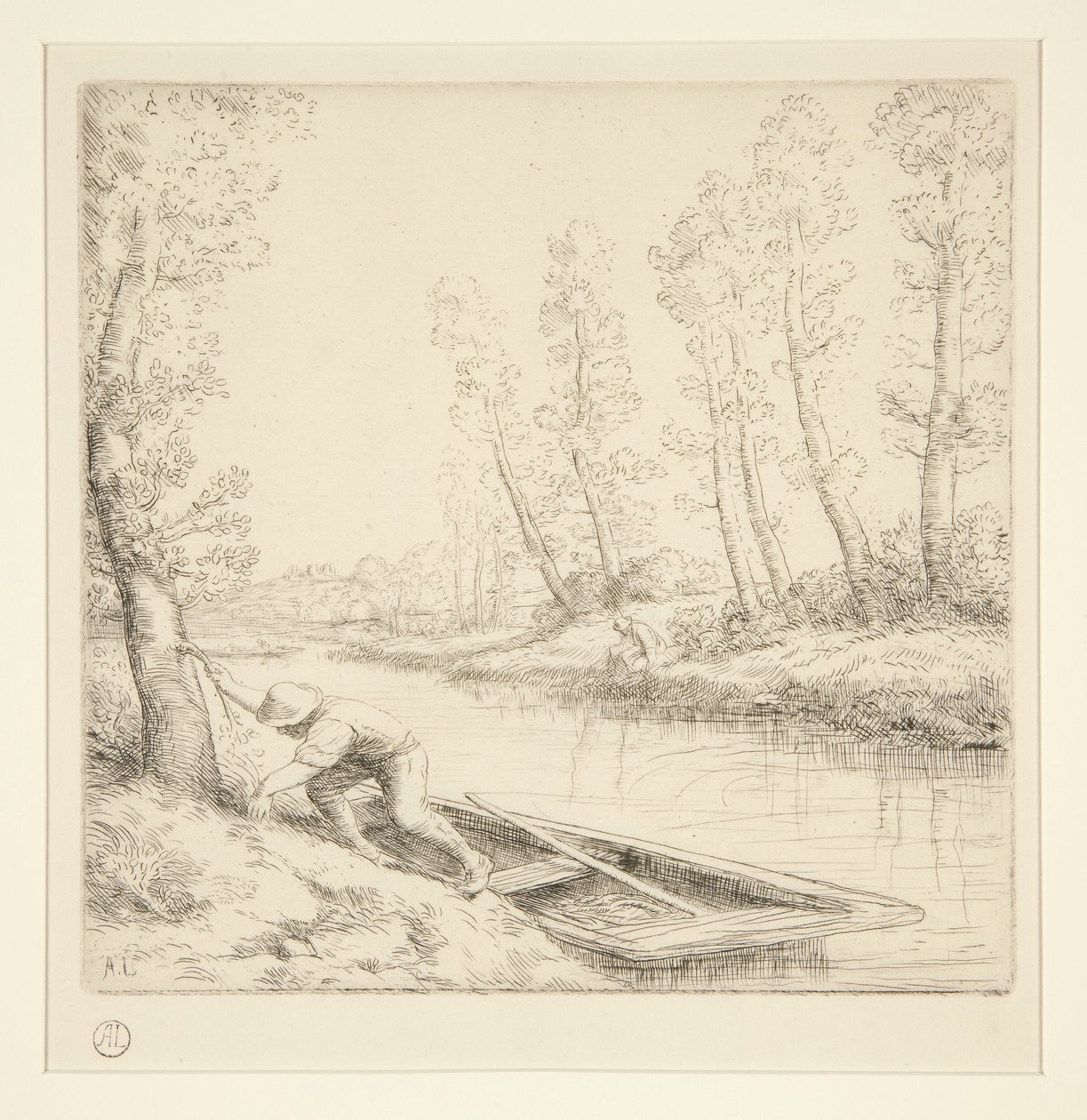 Ráno na řece od Alphonse Legros