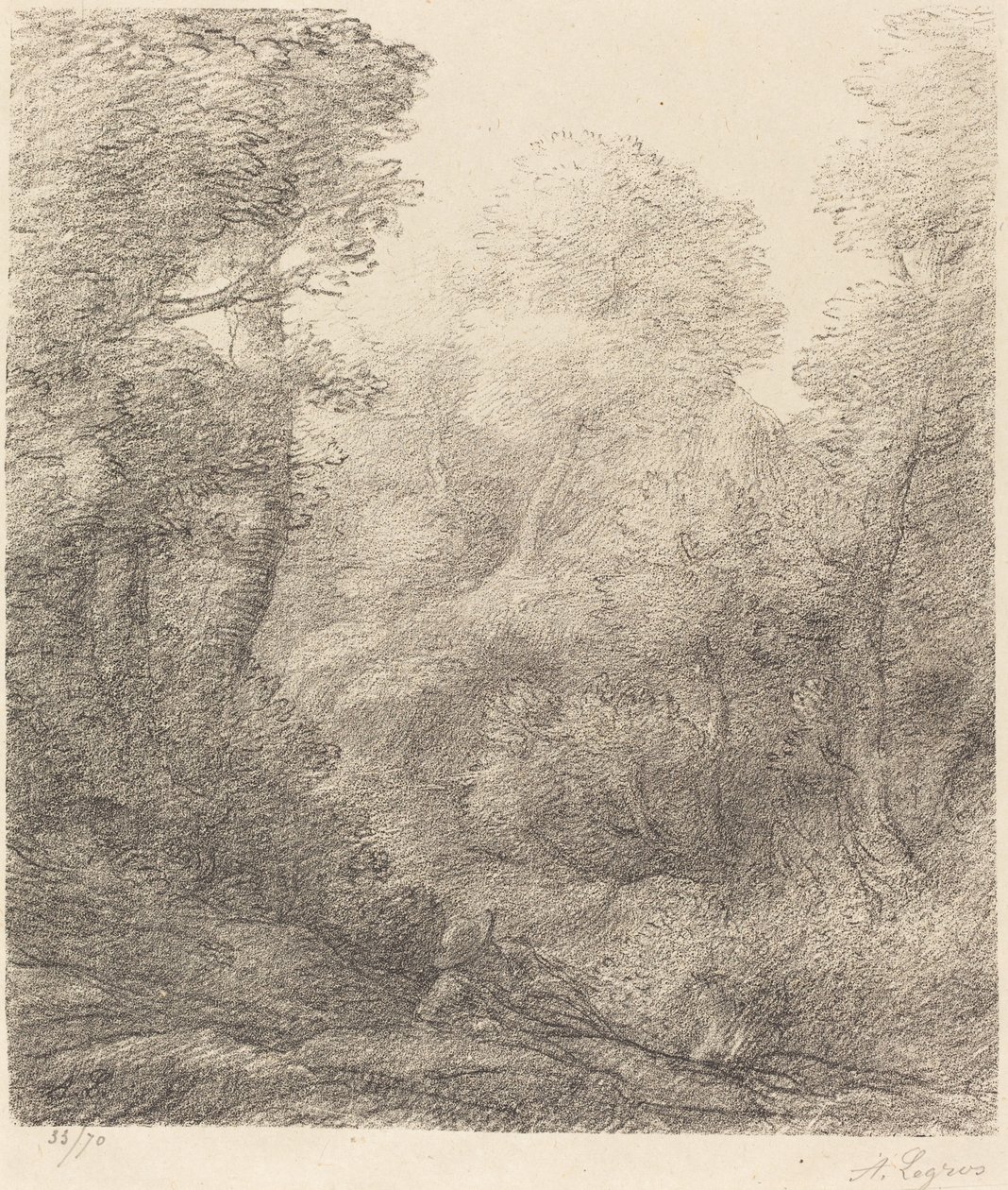 Krajina: Ranní mlha Krajina: Ranní mlhy. od Alphonse Legros