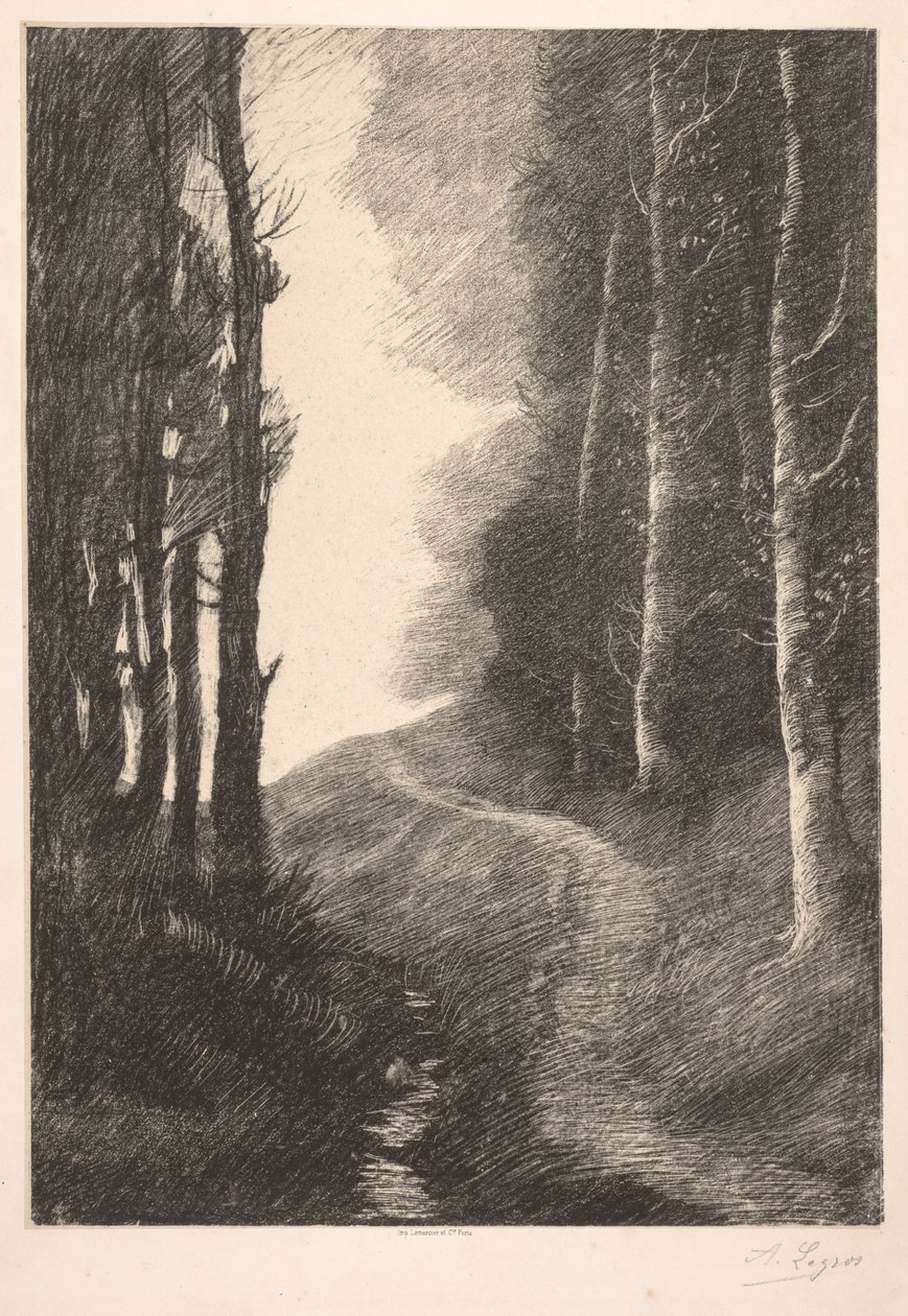 Krajina v Břízách od Alphonse Legros
