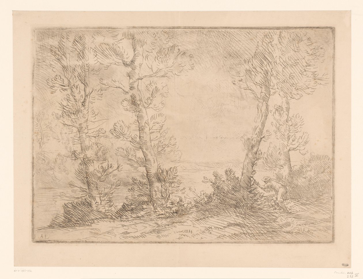 Landschap klade šroub Rybář lososů od Alphonse Legros