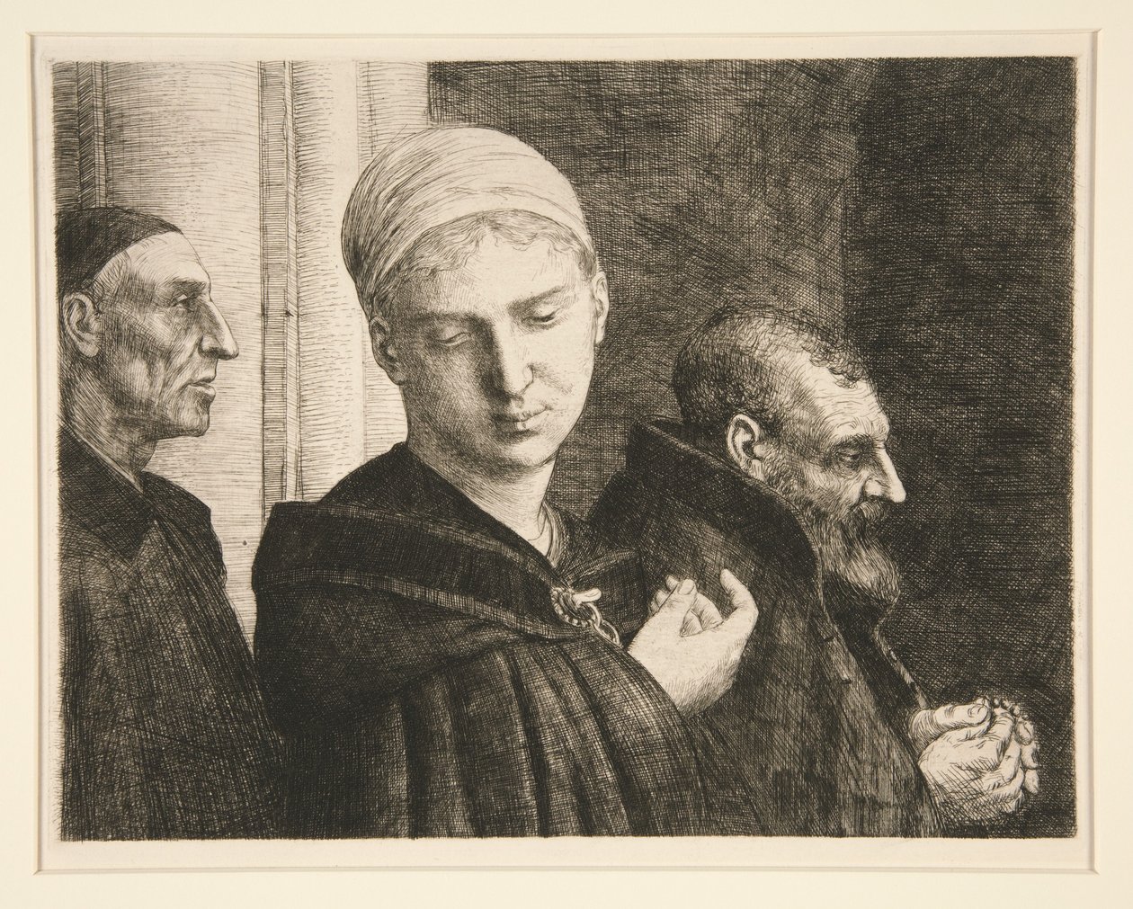 Le Bapteme (Křest) od Alphonse Legros