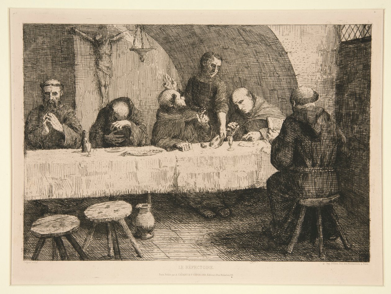 Le Refectoire (refektář) od Alphonse Legros