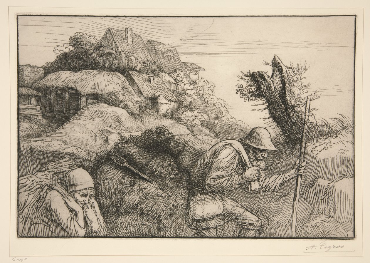 Návrat z lesa od Alphonse Legros