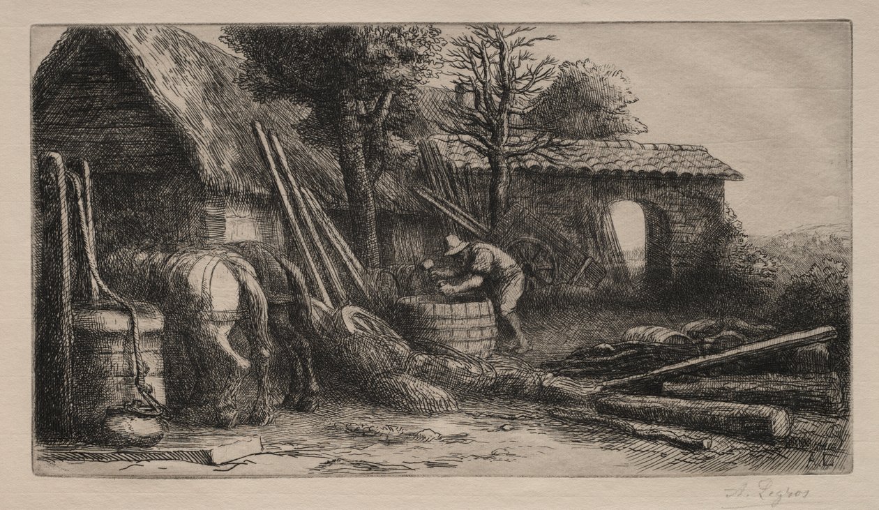 Le Tonnelier. od Alphonse Legros