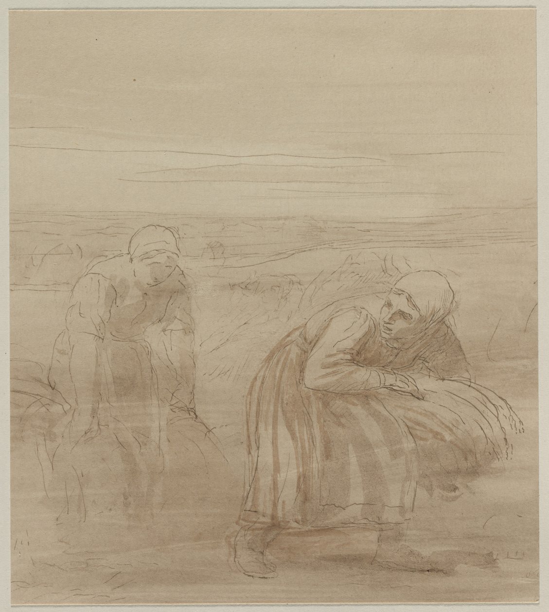 The Gleaners, 19. století. od Alphonse Legros