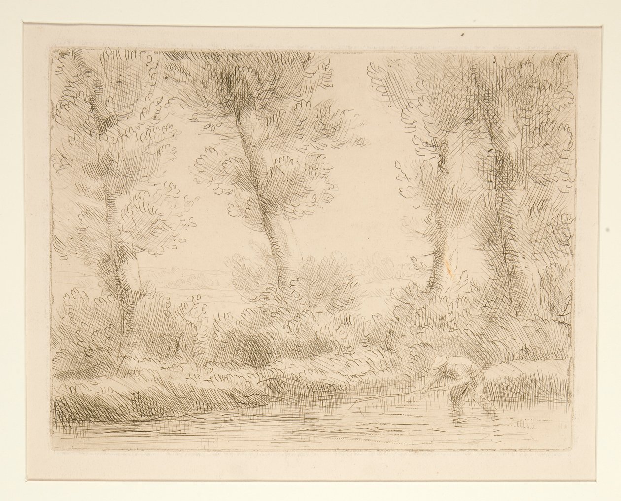 Les bords de la Liane (Břehy Liane) od Alphonse Legros