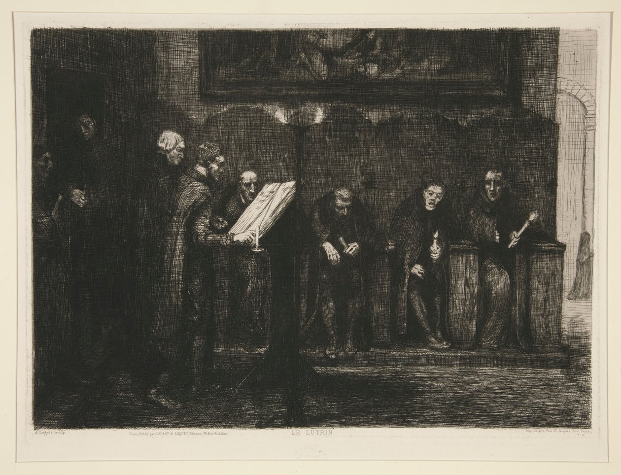 Les chantres espagnols, nebo Le lutrin (Španělští Cantors, nebo Lectern) od Alphonse Legros