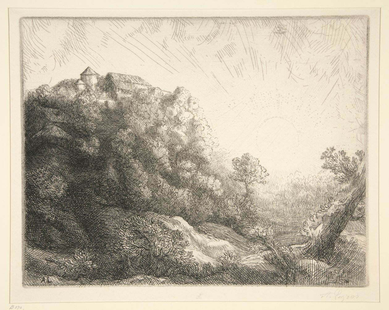 Východ slunce: l od Alphonse Legros