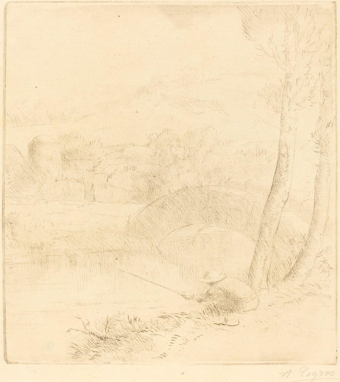 Malý rybář od Alphonse Legros