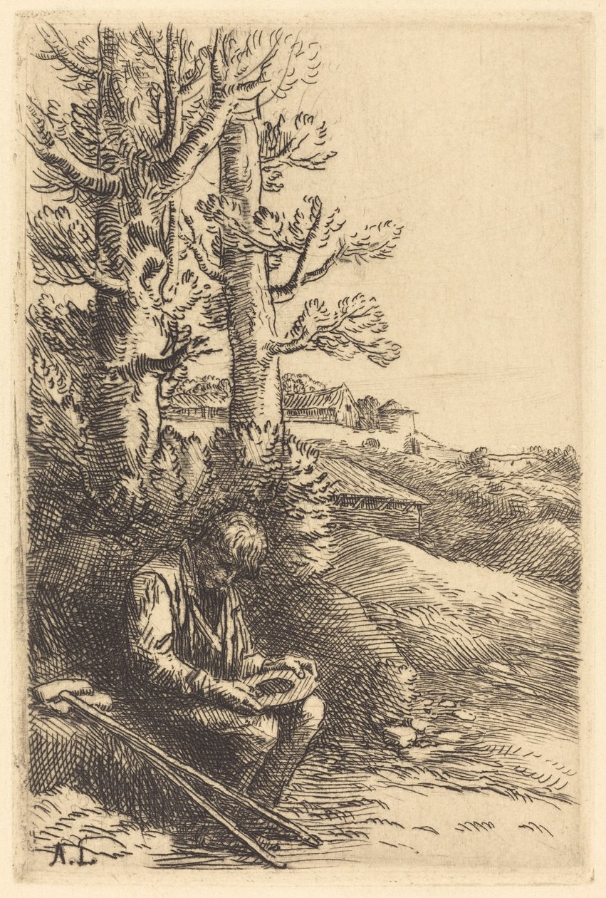 Malý žebrák (Malý žebrák) od Alphonse Legros