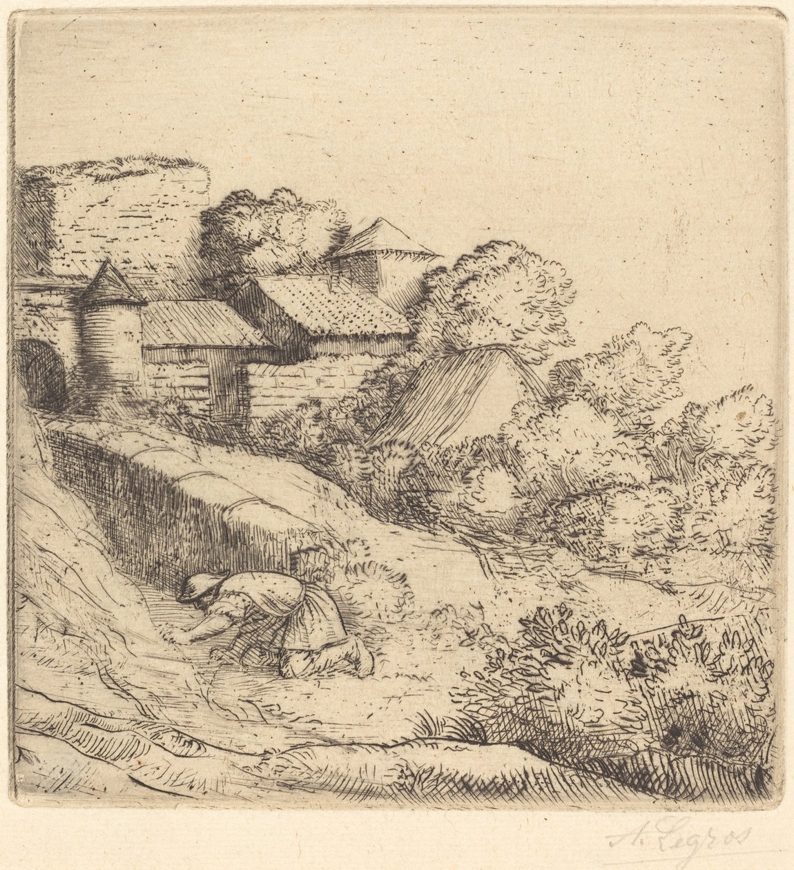 Malý hořák na trávu Malý hořák na trávu. od Alphonse Legros