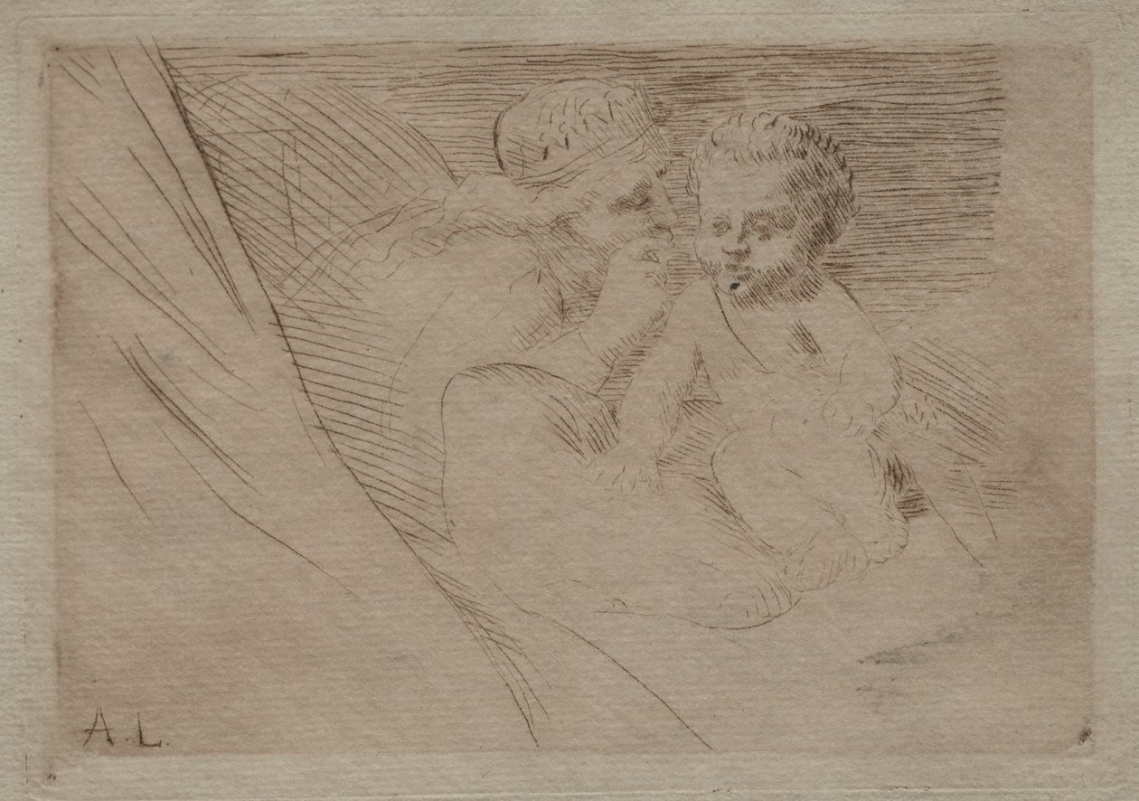 Mab et Cupidon. od Alphonse Legros