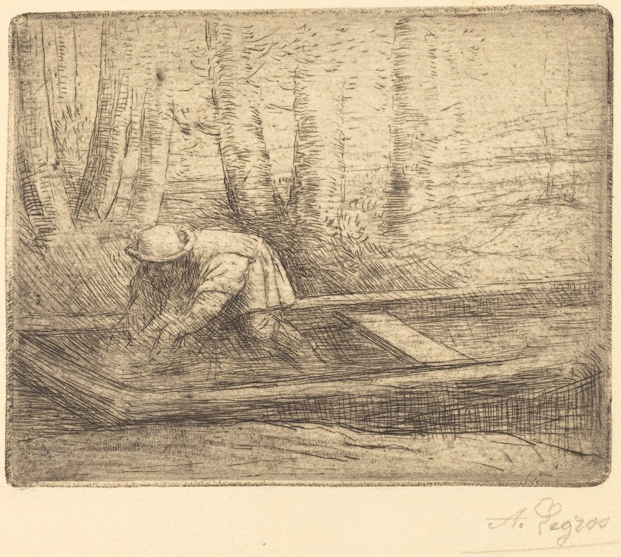 Muž v Puntu. od Alphonse Legros