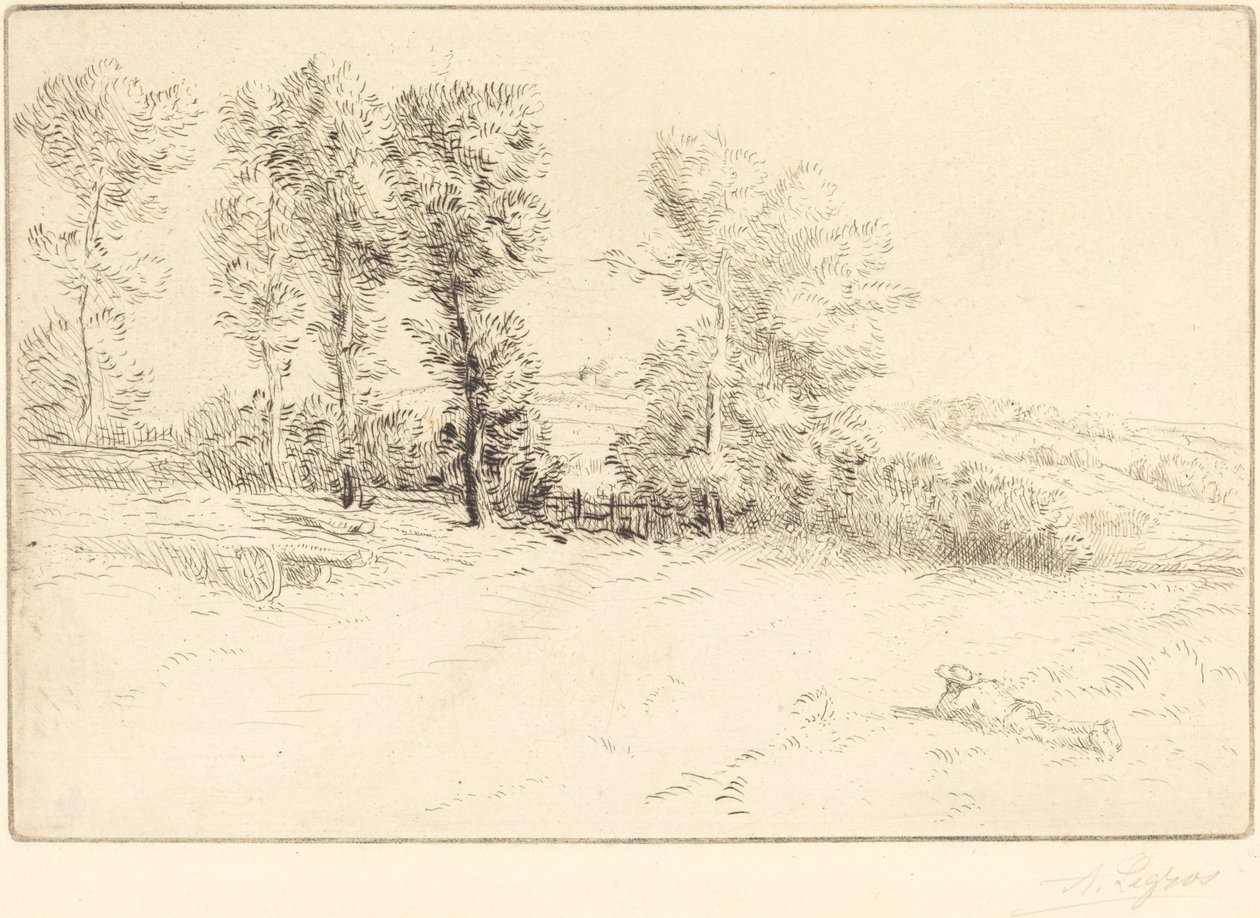 Louka na slunci (Le pre ensoleille) od Alphonse Legros