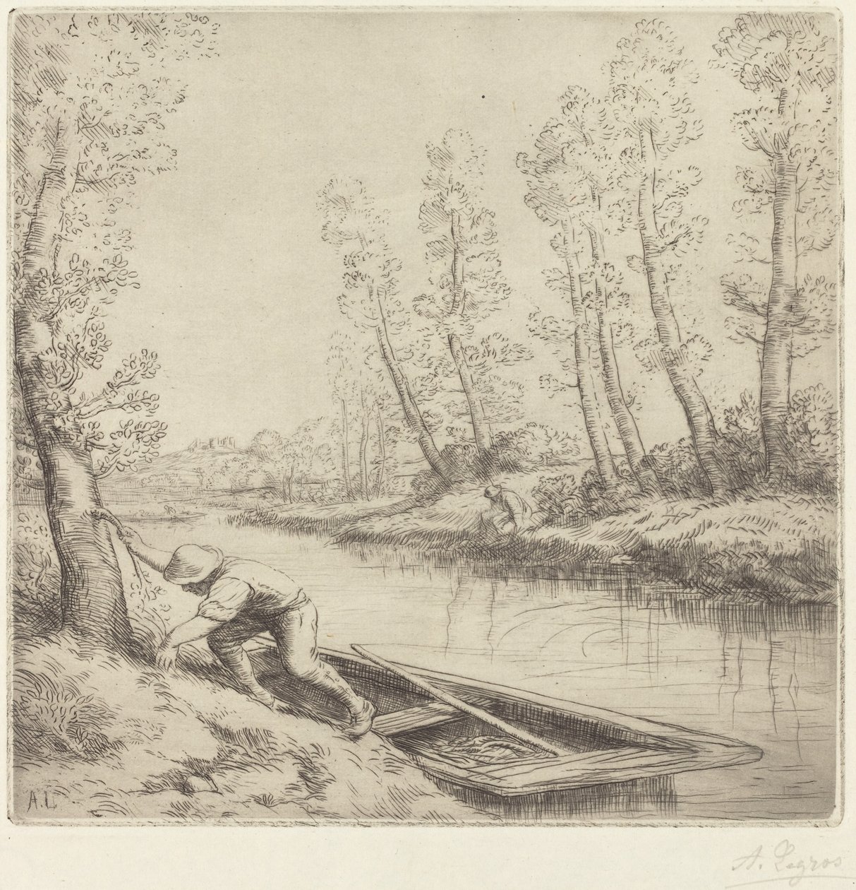 Ráno podél řeky od Alphonse Legros