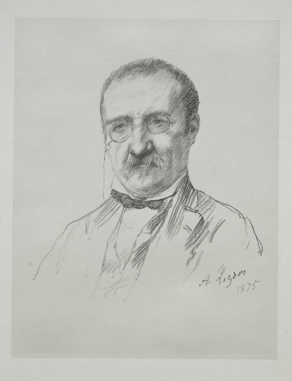 Pan Champfleury, 1875. od Alphonse Legros