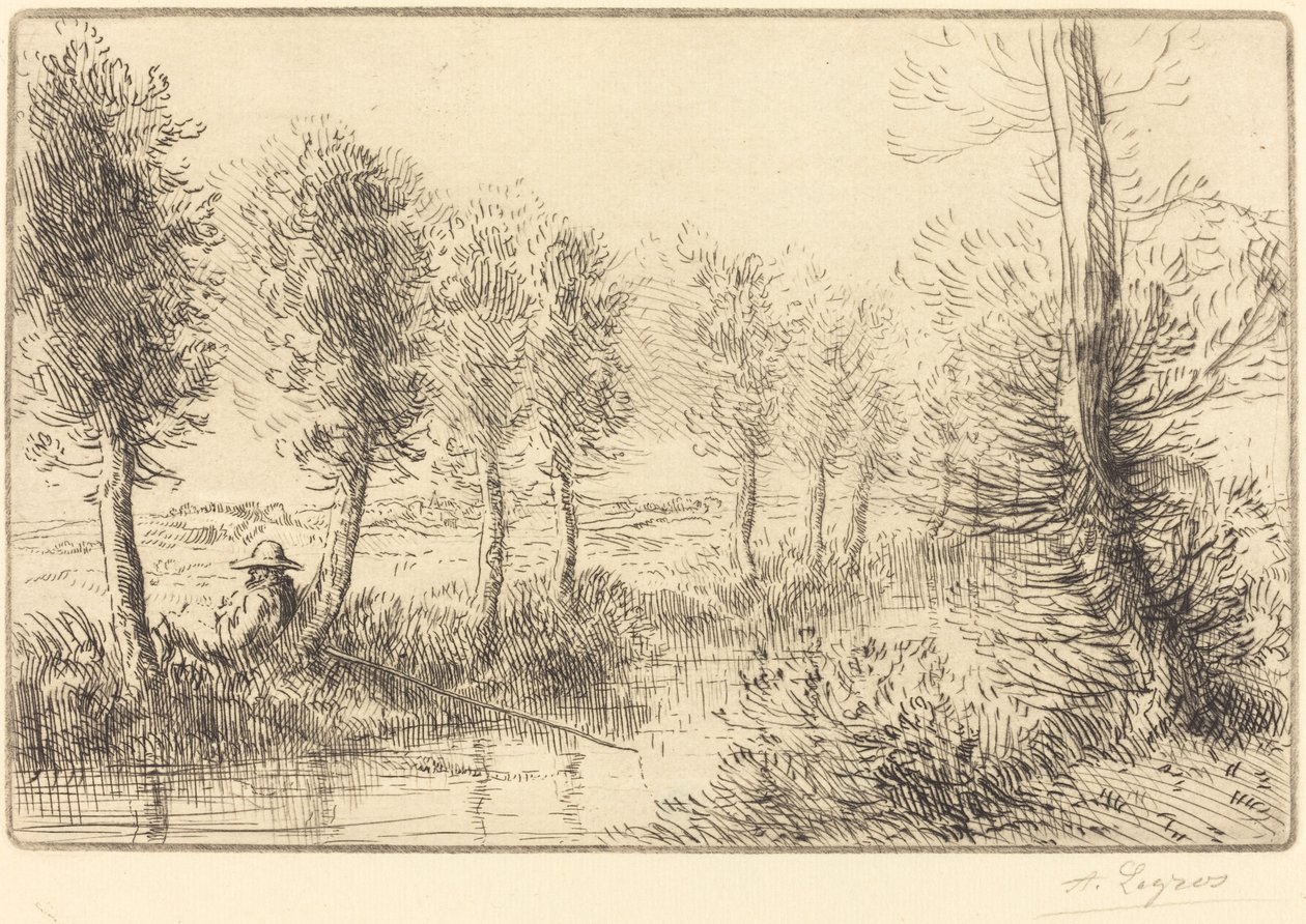 Nedaleko Mill Pres du moulin. od Alphonse Legros