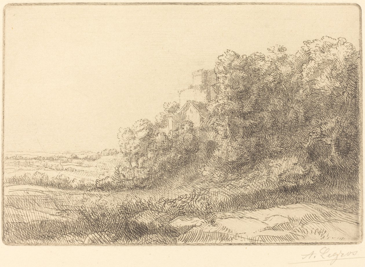 Starý zámek od Alphonse Legros