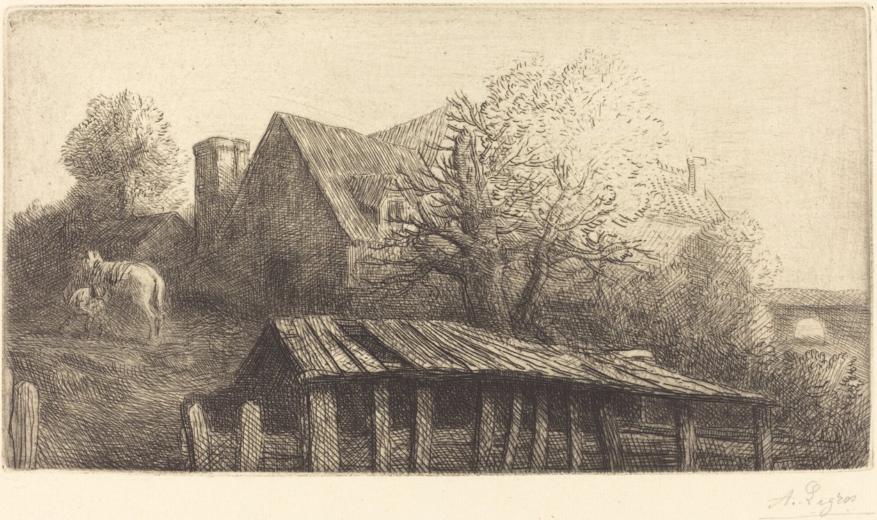 Starý hostinec Starý hostinec. od Alphonse Legros