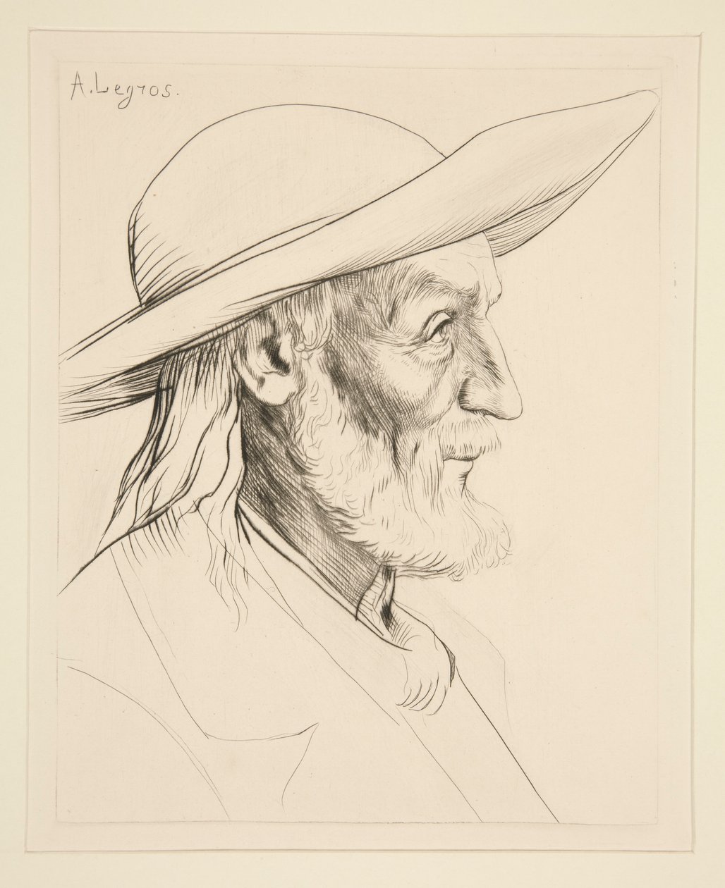 Bretonský rolník od Alphonse Legros