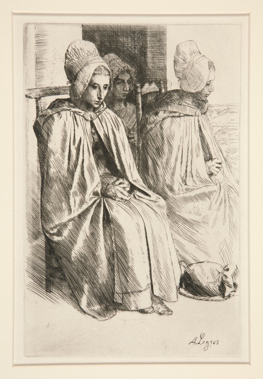 Selské ženy v sousedství Boulogne od Alphonse Legros