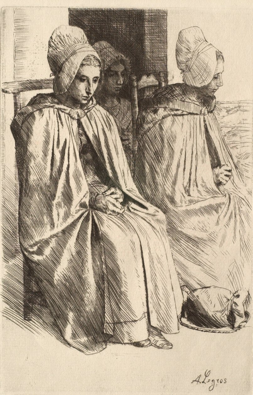 Venkovské ženy z okolí Boulogne od Alphonse Legros