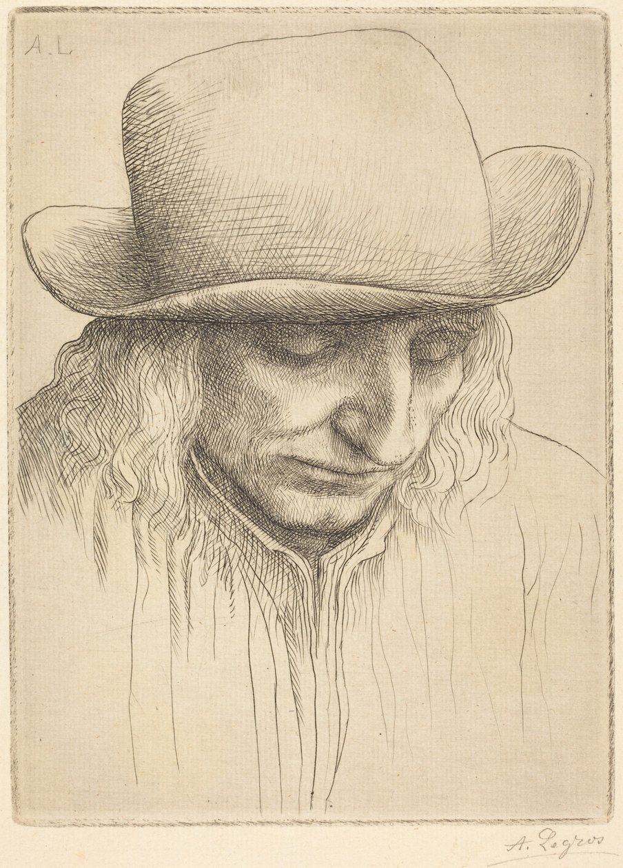 Sedlák v kulatém klobouku od Alphonse Legros