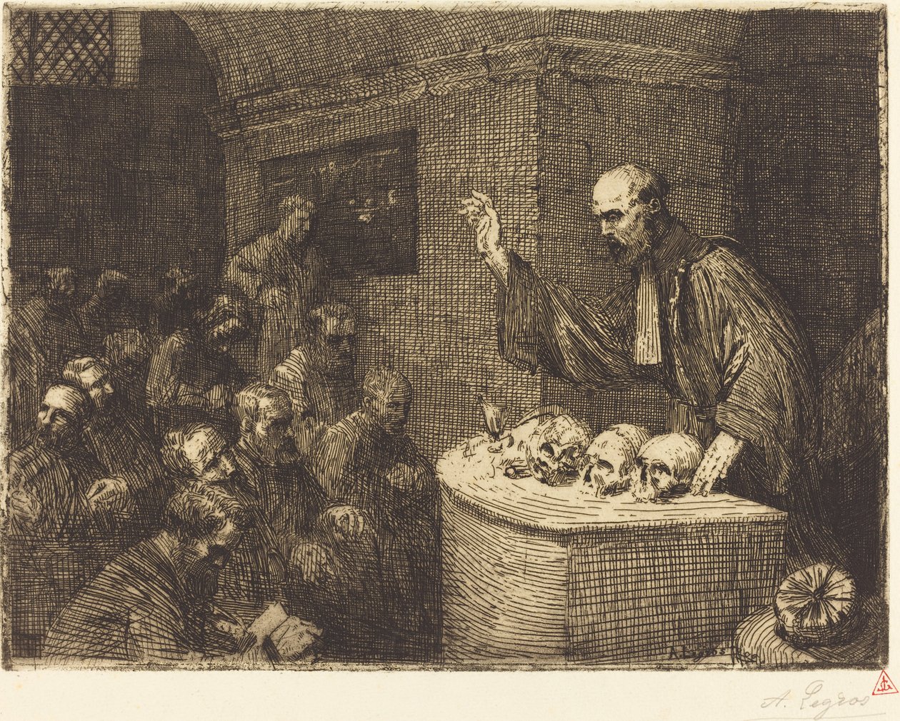 Kurz frenologie, 2. deska Kurz frenologie, 1906. od Alphonse Legros