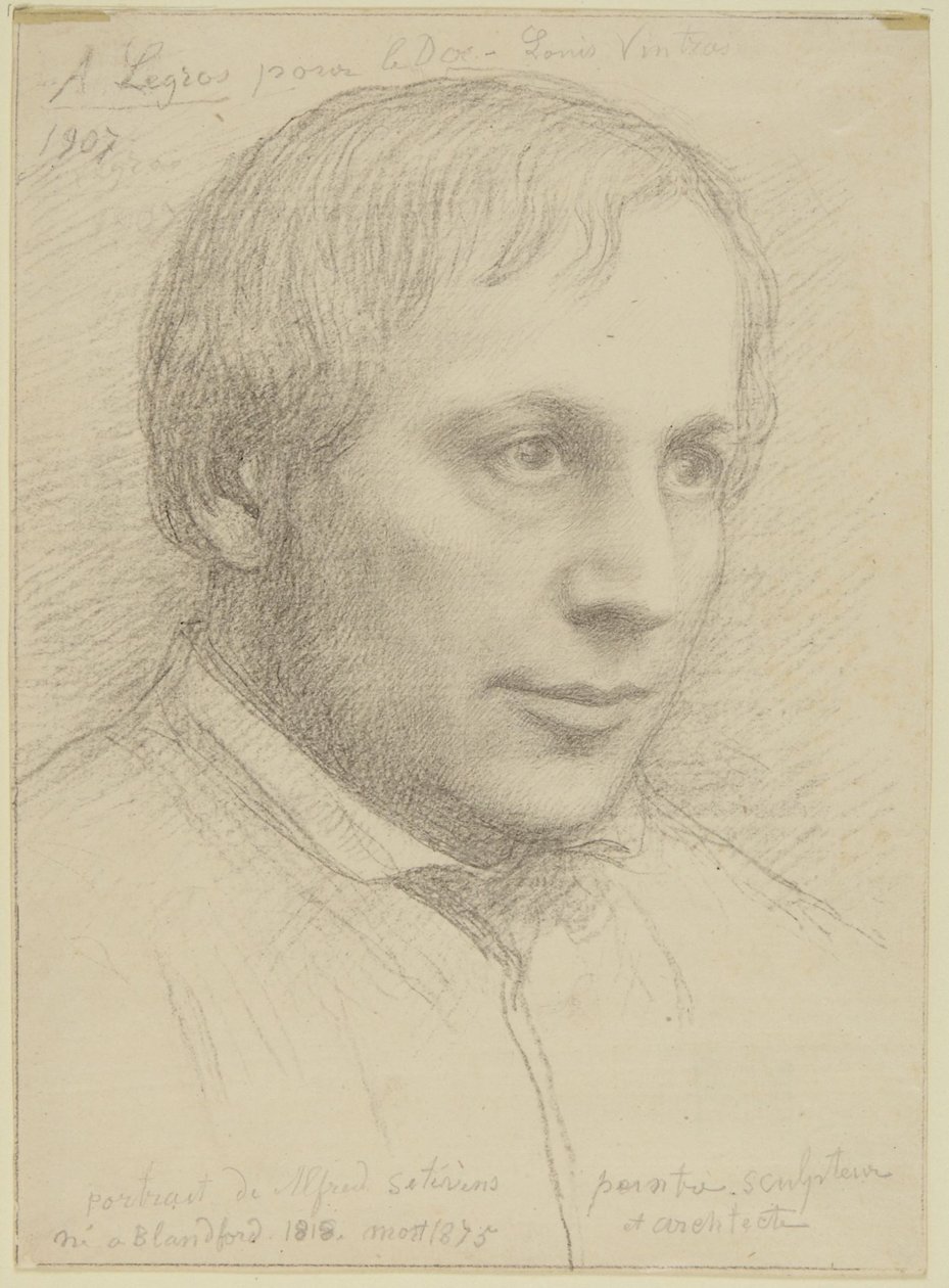 Portrétní hlava Alfreda Stevense od Alphonse Legros