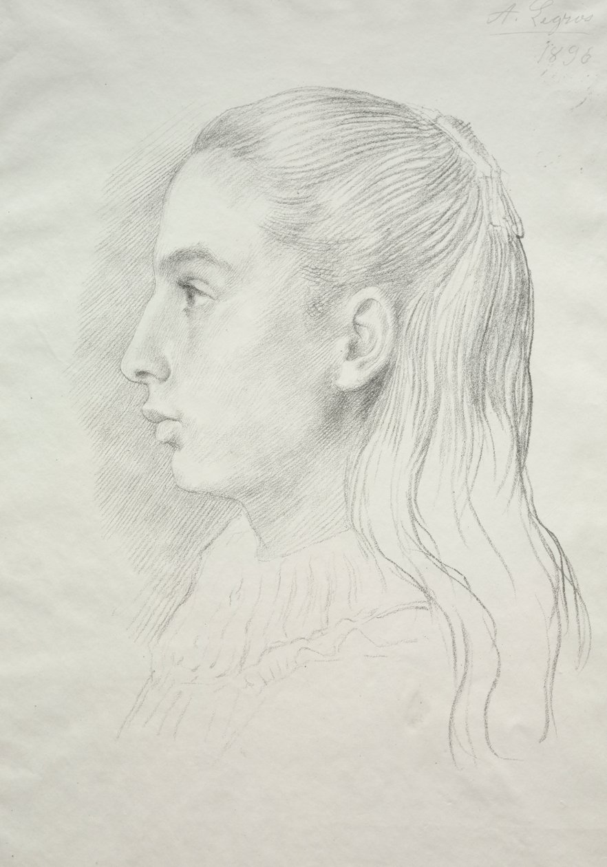 Portrét slečny Nory E. Legrosové od Alphonse Legros