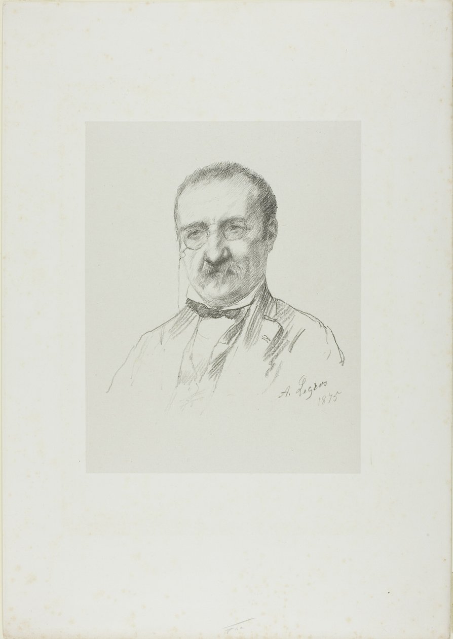 Portrét Champfleury od Alphonse Legros