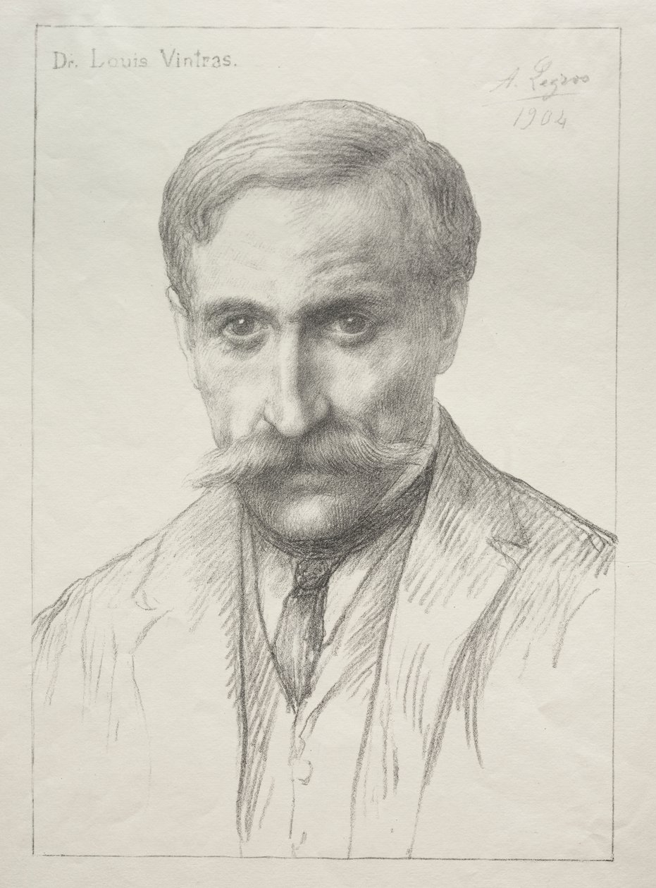 Portrét Dr. Louise Vintrase od Alphonse Legros