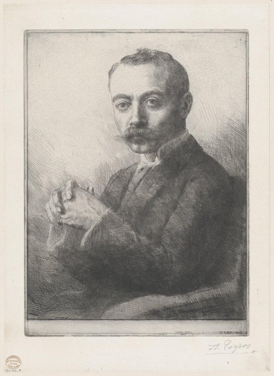 Portrét Edwarda D. Adamse, 1892. od Alphonse Legros