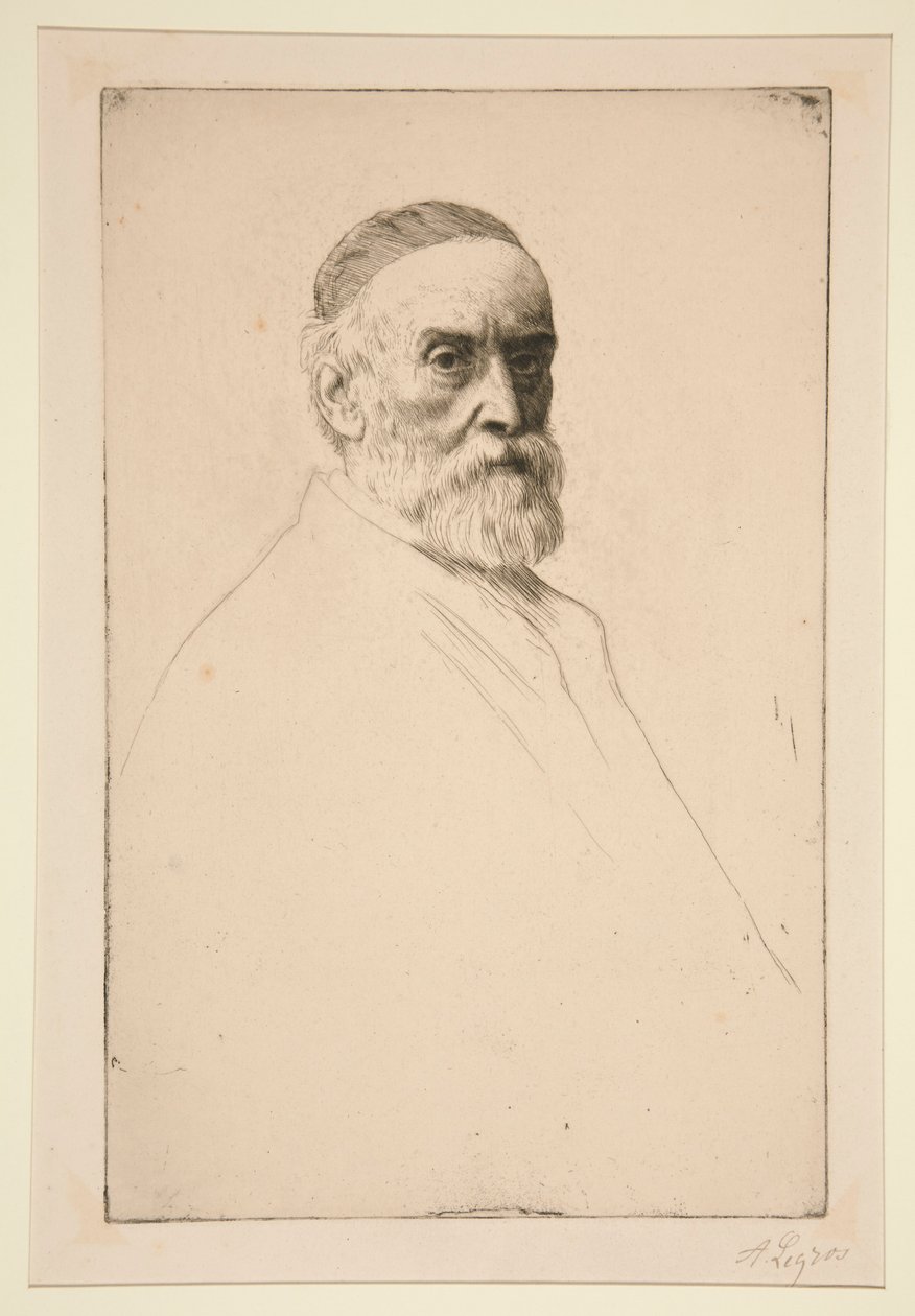 Portrét G.F. Watts, R.A. od Alphonse Legros