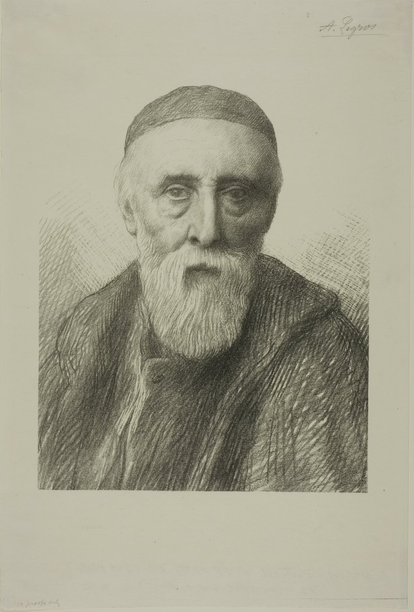 Portrét G. F. Wattse, R. A., druhá deska od Alphonse Legros