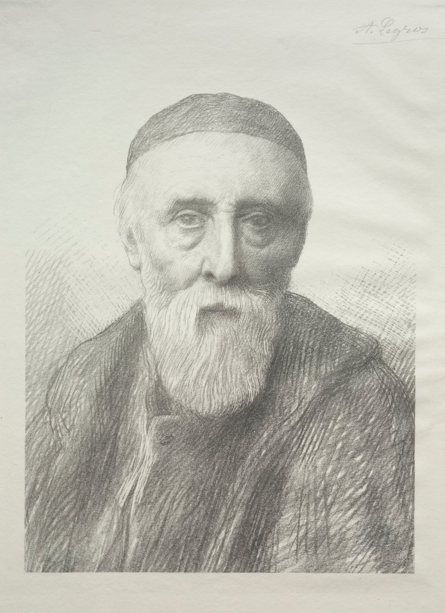 Portrét George Frederica Wattse 2. deska. od Alphonse Legros