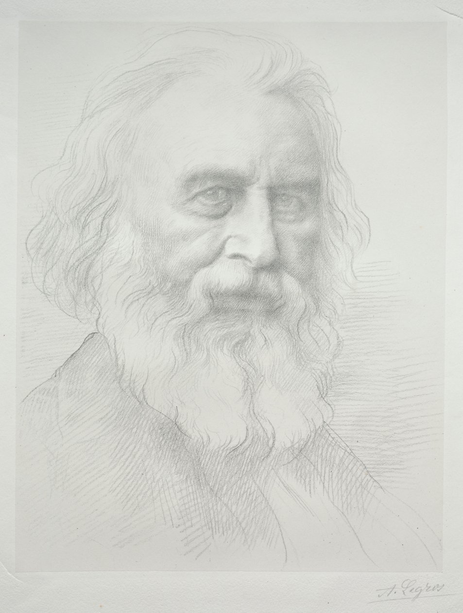 Portrét Henryho Wadswortha Longfellowa 2. deska. od Alphonse Legros
