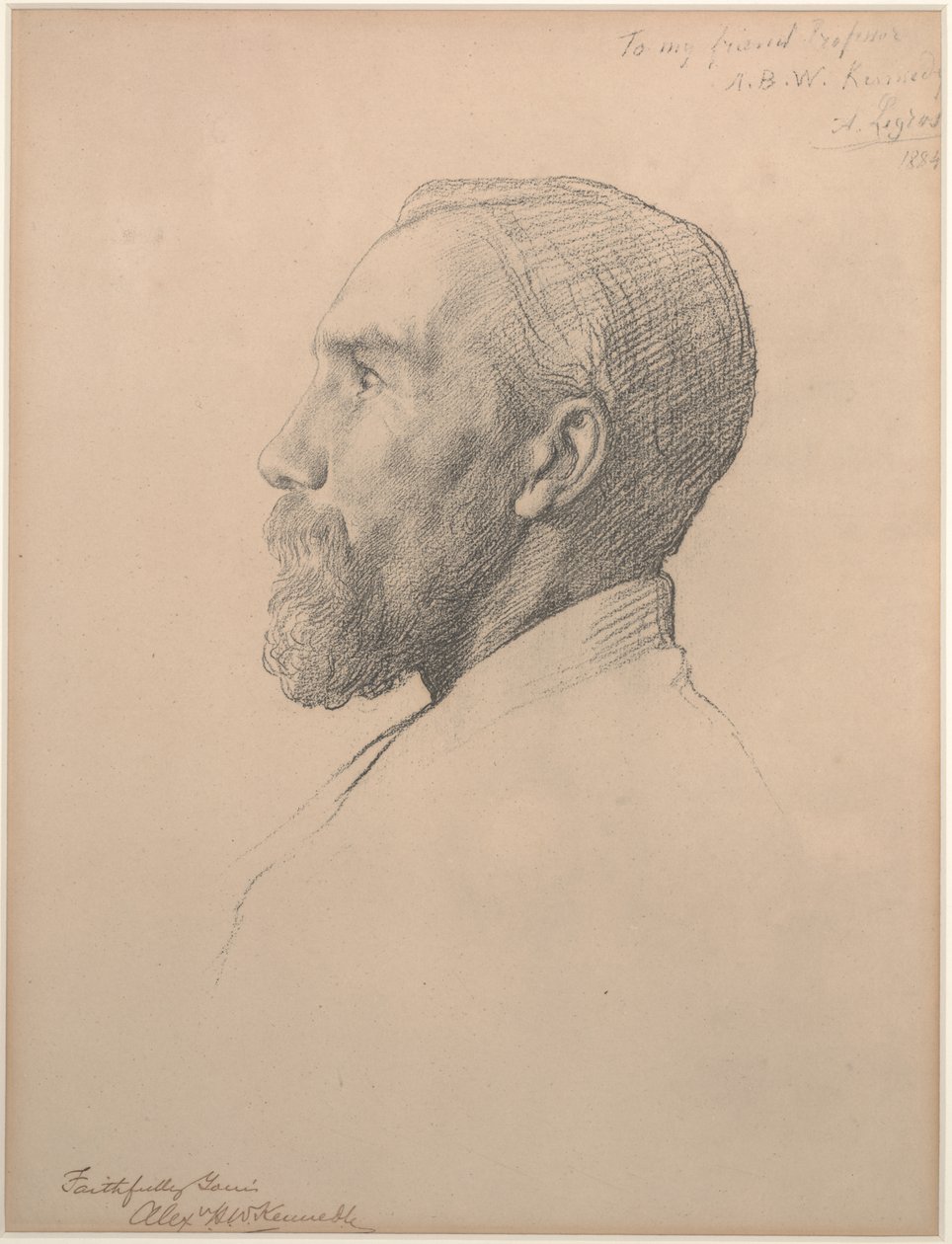 Portrét profesora Alexandra Kennedyho od Alphonse Legros