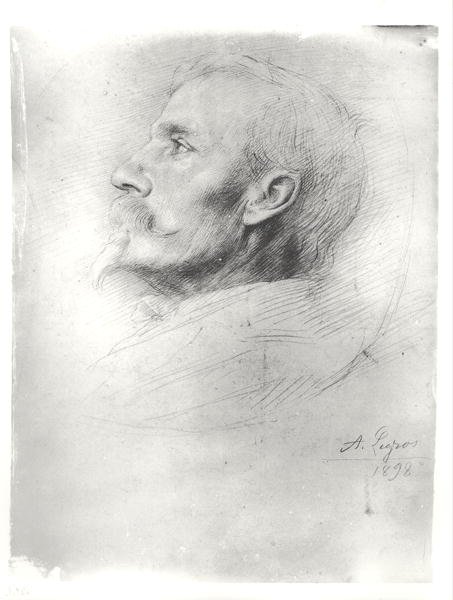 Portrét Waltera Cranea (1845-1915) od Alphonse Legros