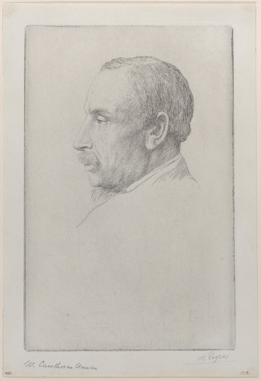 Portrét Williama Cawthorne Unwina, 1892. od Alphonse Legros