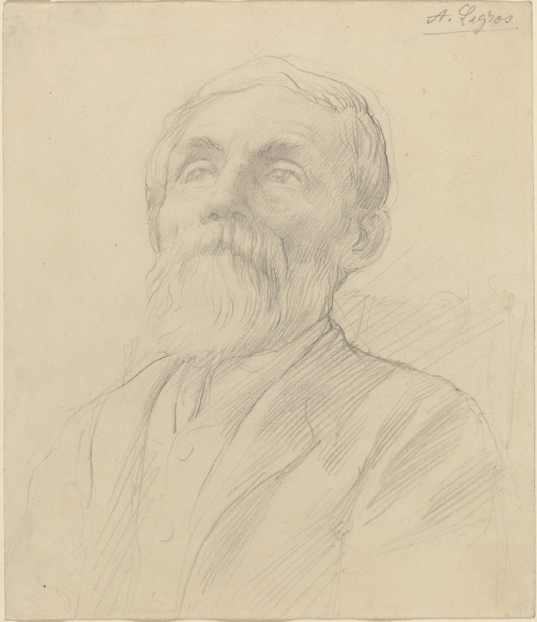 Portrét starého muže od Alphonse Legros