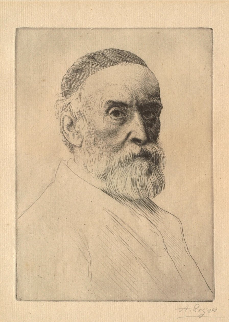 Portrét malíře G. F. Wattse (1817–1904) od Alphonse Legros