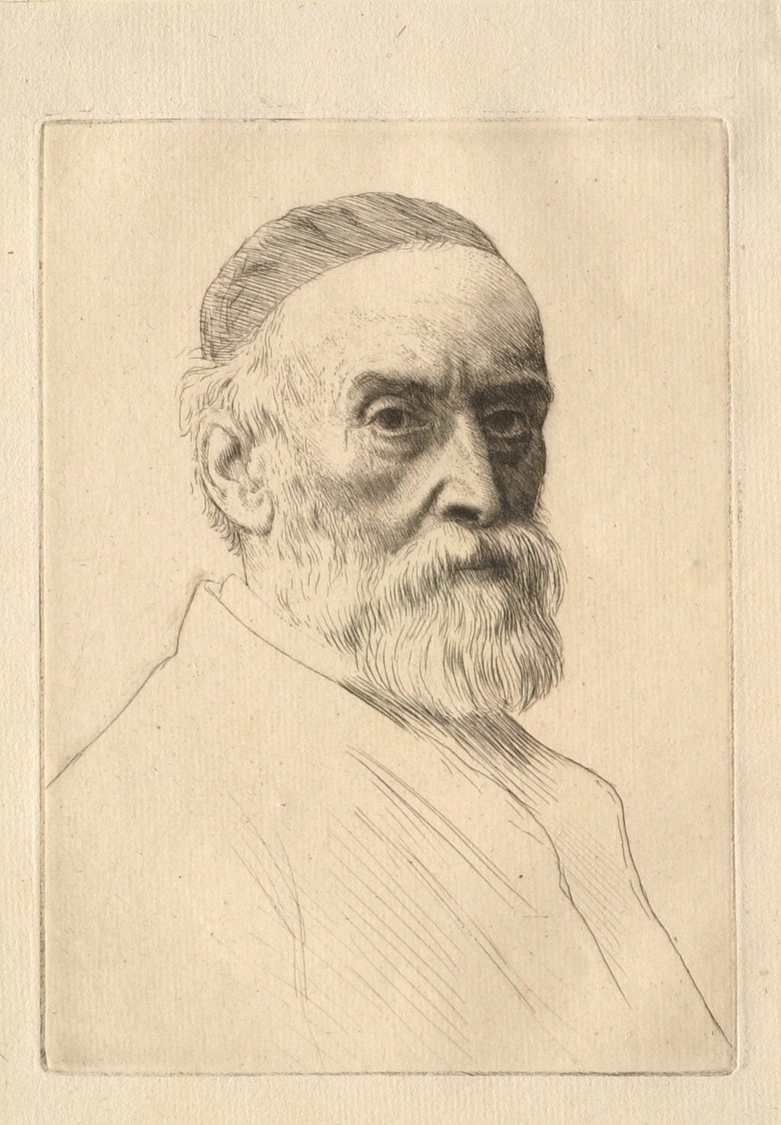 Portrét malíře G. F. Wattse (1817–1904) od Alphonse Legros