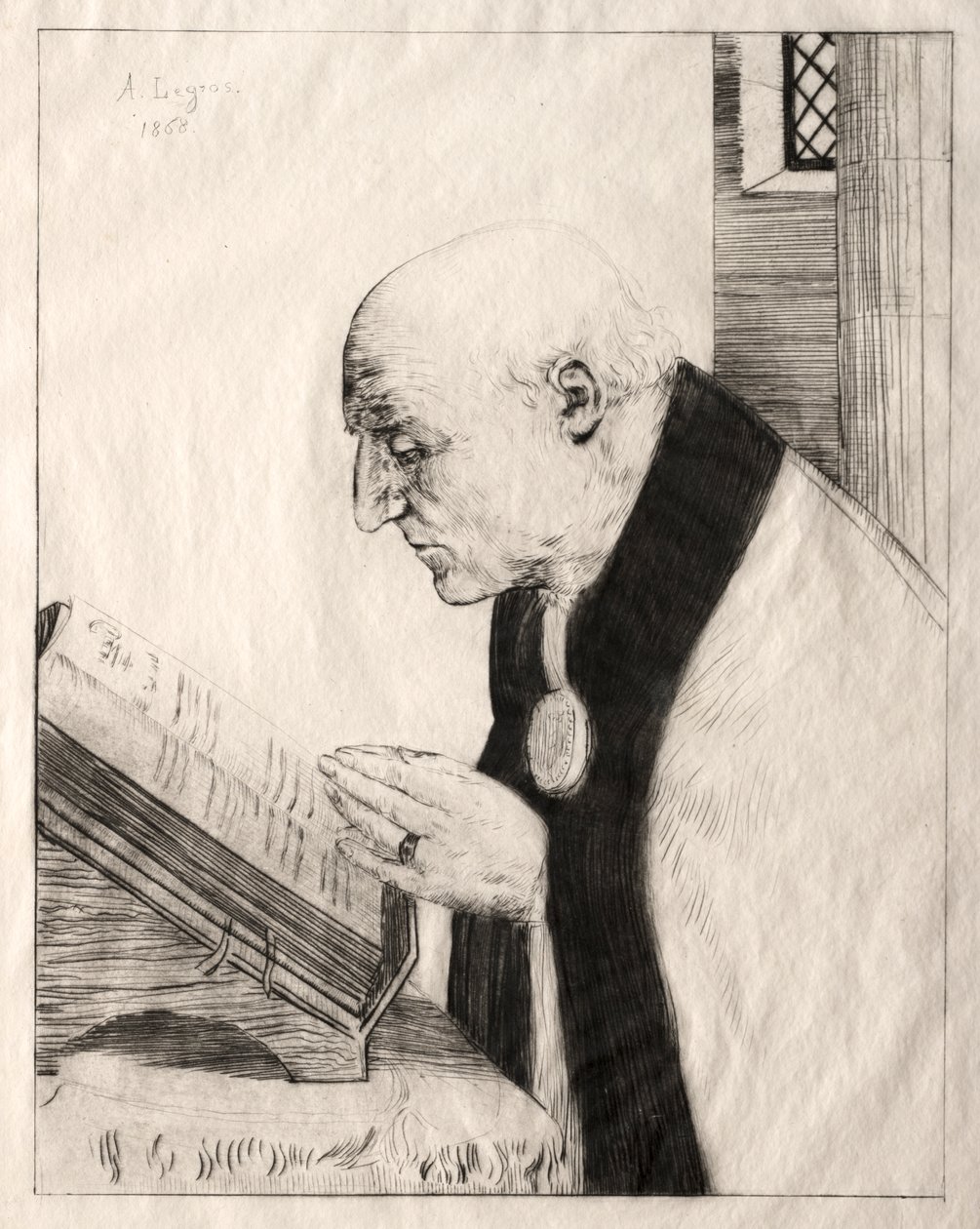 Čtení úřadu od Alphonse Legros